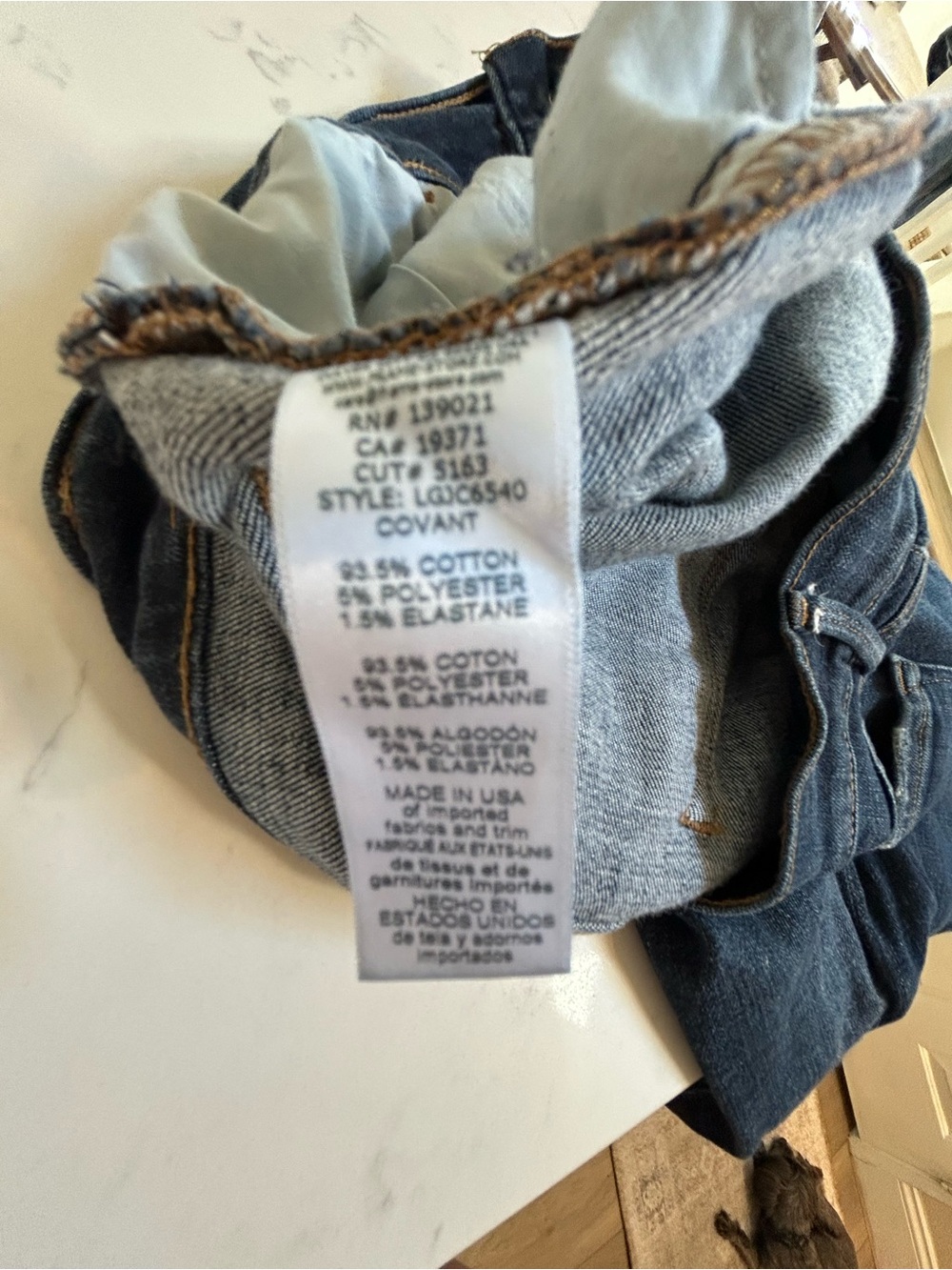 FRAME Le Garçon Jeans Women’s Size 32 Dark Wash Distressed Straight Crop - Picture 13 of 13